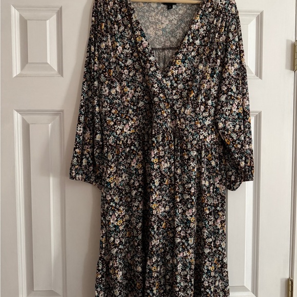 Torrid Mini Studio Knit Surplice Tiered Dress - Picture 5 of 6